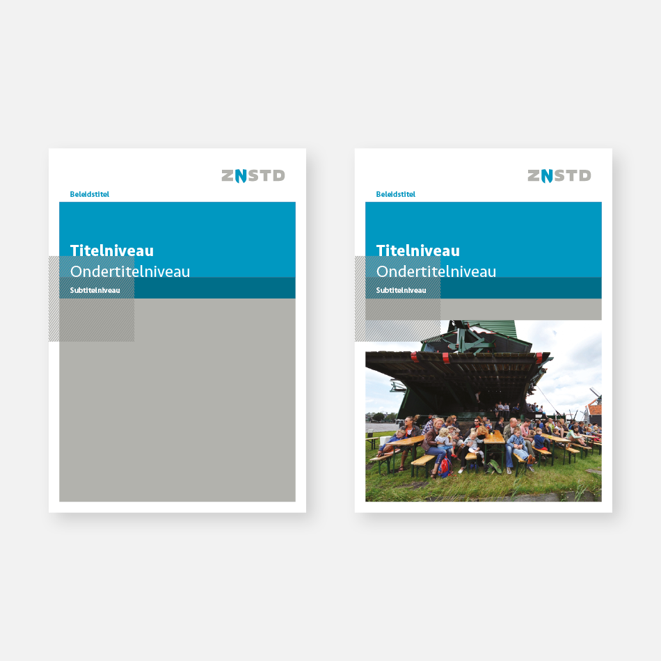 voorbeeld van een brochure met de organisatie centraal